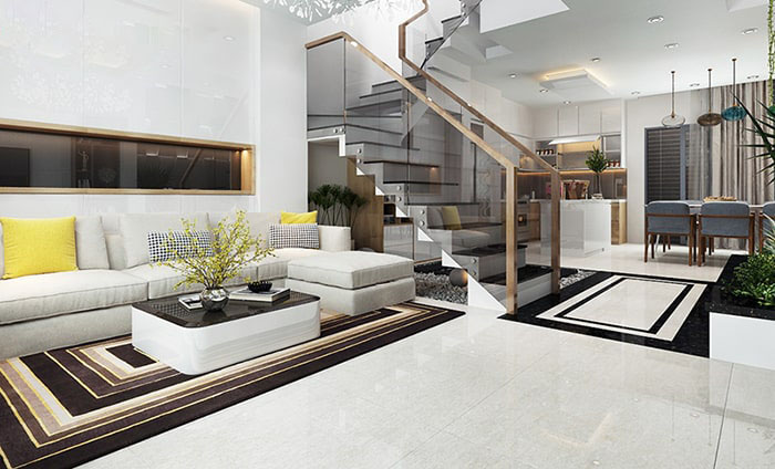 Không gian nội thất tầng trệt