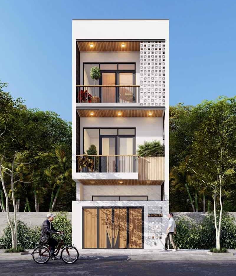 mẫu nhà 3 tầng hiện đại