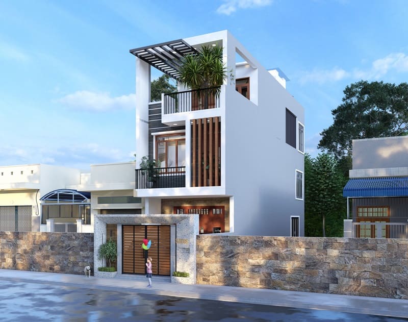 mẫu nhà 3 tầng hiện đại