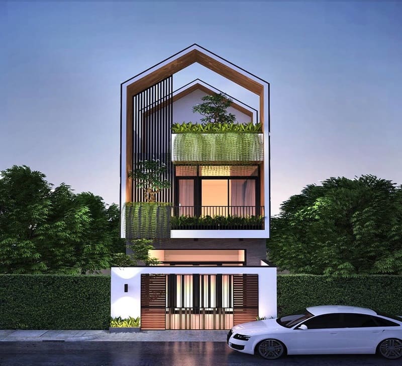 mẫu nhà 3 tầng hiện đại