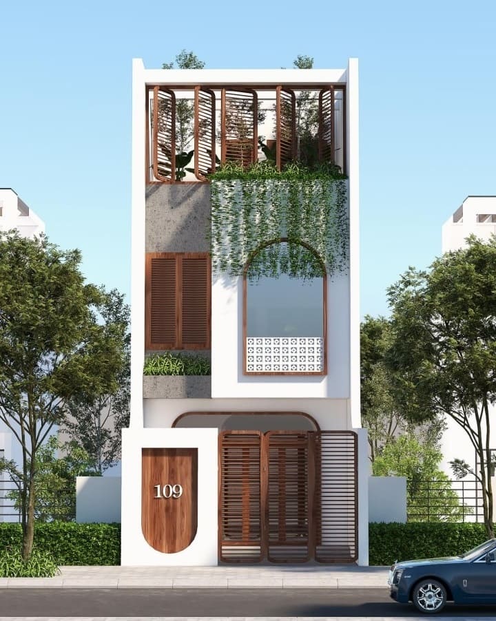 mẫu nhà 3 tầng thiết kế độc đáo