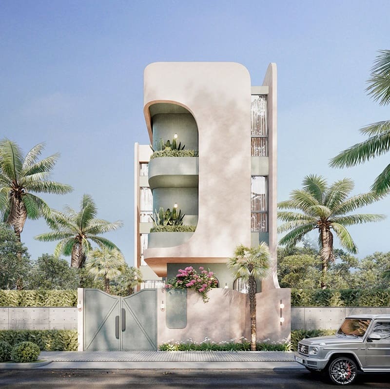 mẫu nhà 3 tầng thiết kế độc đáo