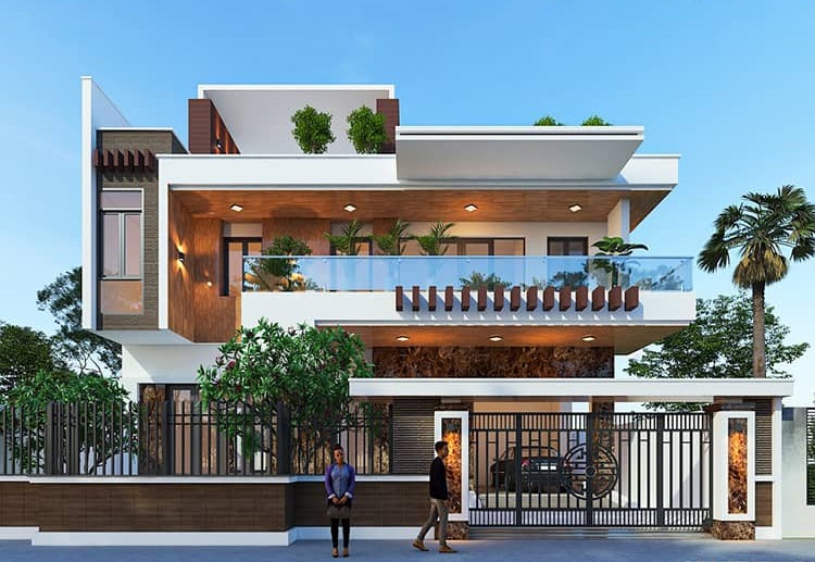 mẫu thiết kế biệt thự 3 tầng