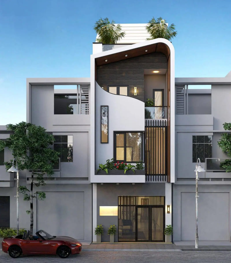 mẫu thiết kế nhà 3 tầng hiện đại