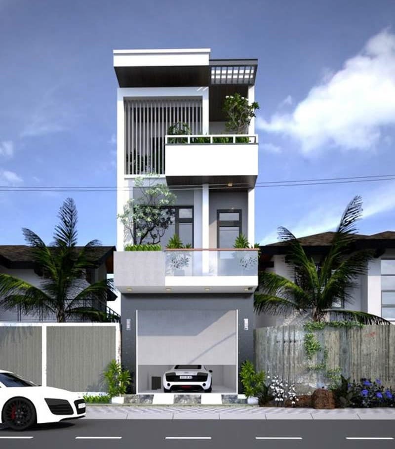 mẫu thiết kế nhà 3 tầng hiện đại