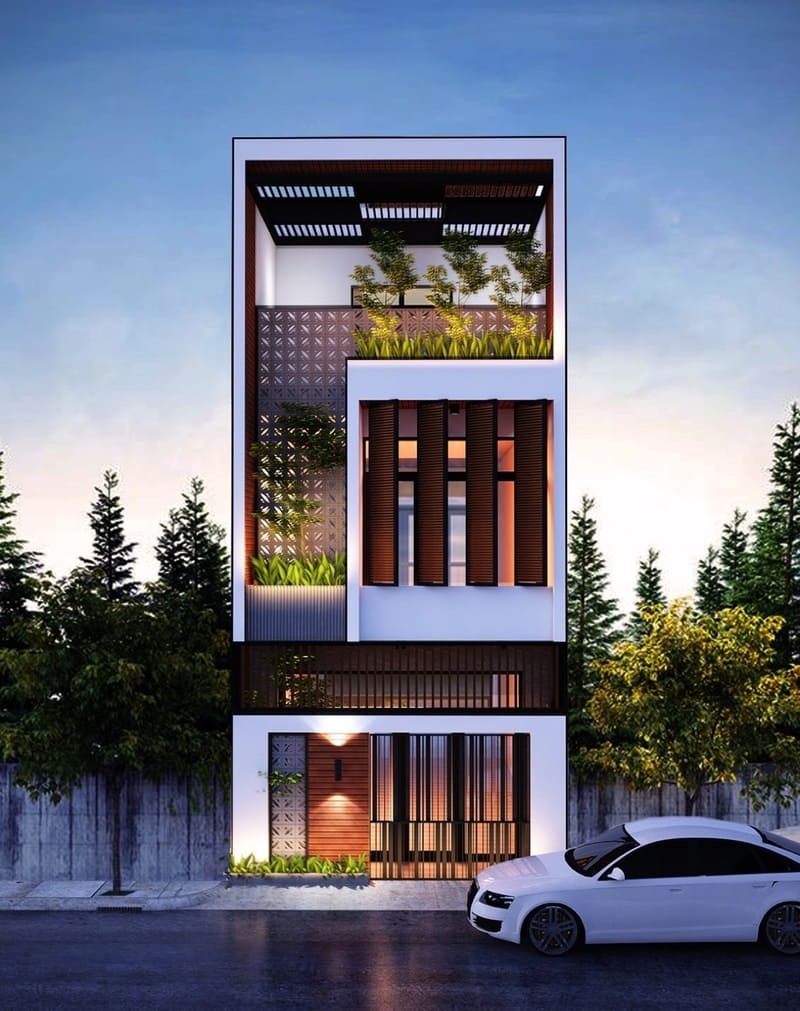 mẫu thiết kế nhà 3 tầng hiện đại