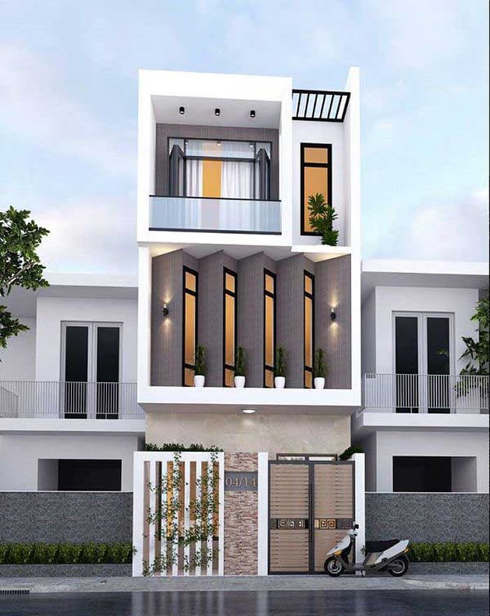 mẫu thiết kế nhà 3 tầng hiện đại