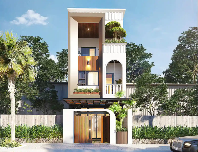 mẫu thiết kế nhà 3 tầng hiện đại