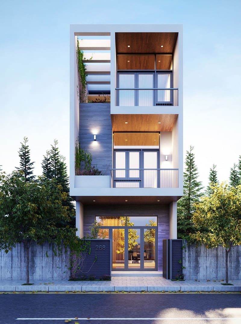 mẫu thiết kế nhà 3 tầng hiện đại