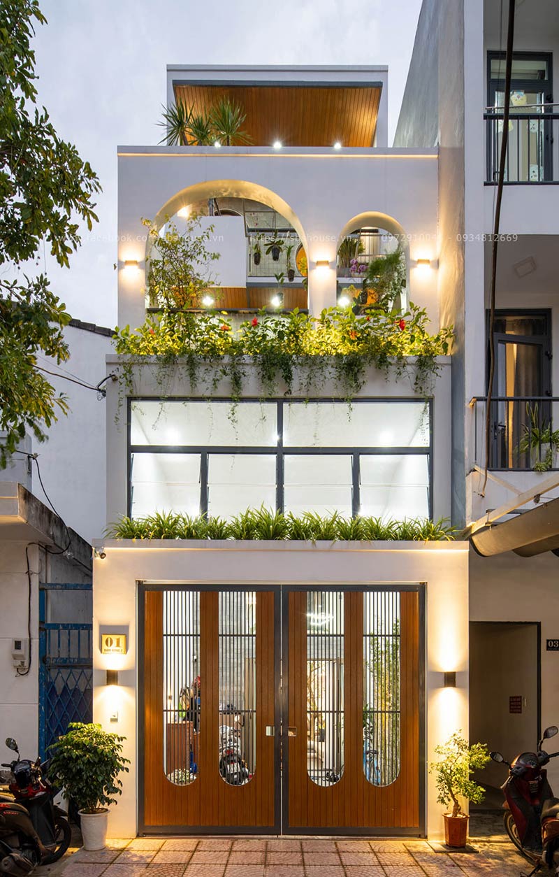 Mẫu nhà 3 tầng có tầng lửng