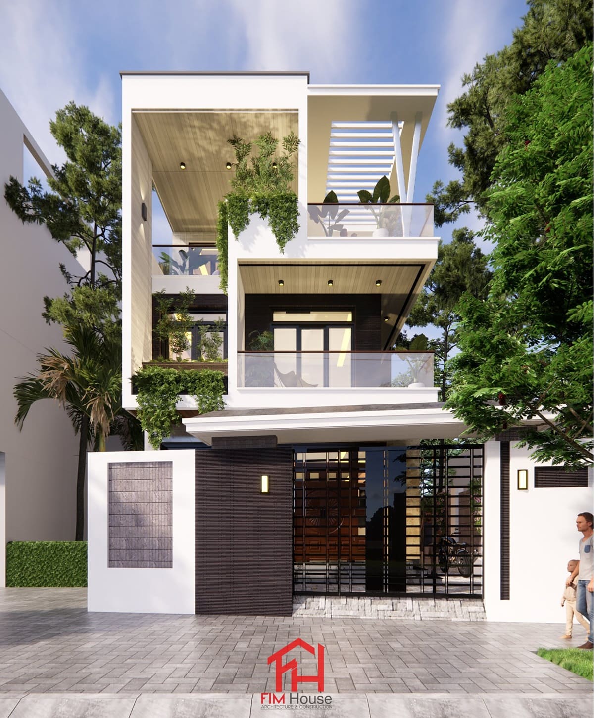 mẫu thiết kế nhà 3 tầng