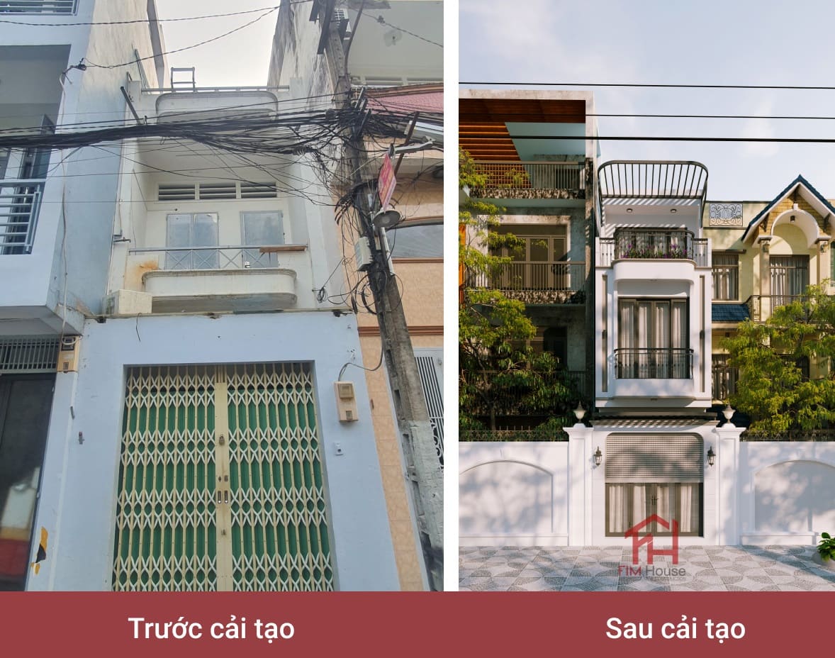 Cải tạo nhà cũ thành nhà mới