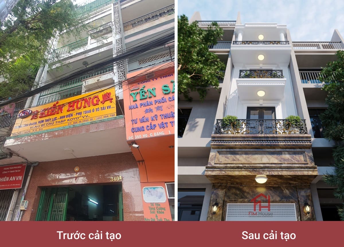 Cải tạo nhà cũ thành nhà mới