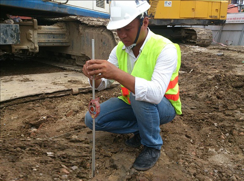 Công tác định vị tim cột