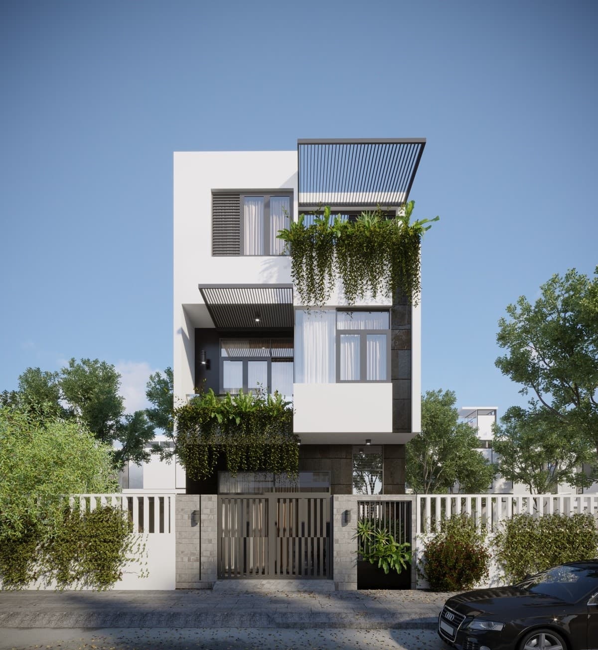 Mẫu thiết kế nhà 40m2 3 phòng ngủ