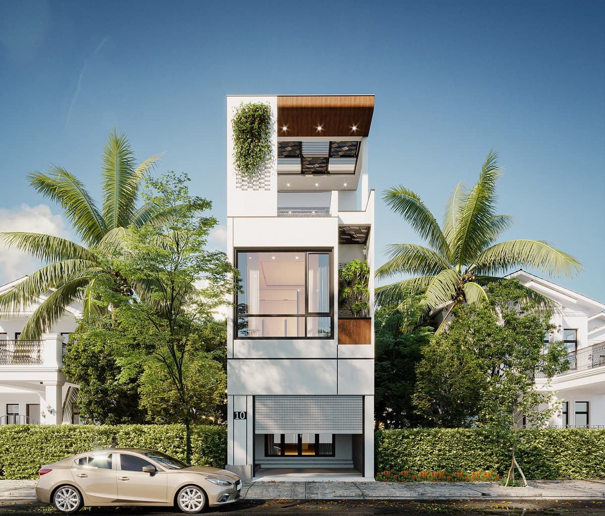 Mẫu thiết kế nhà 40m2 3 phòng ngủ