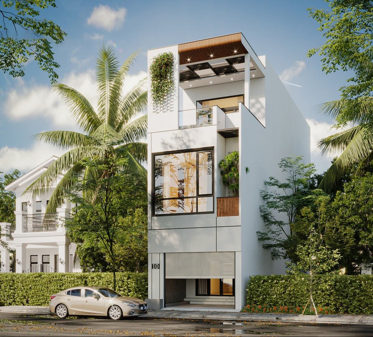 Mẫu thiết kế nhà 40m2 3 phòng ngủ