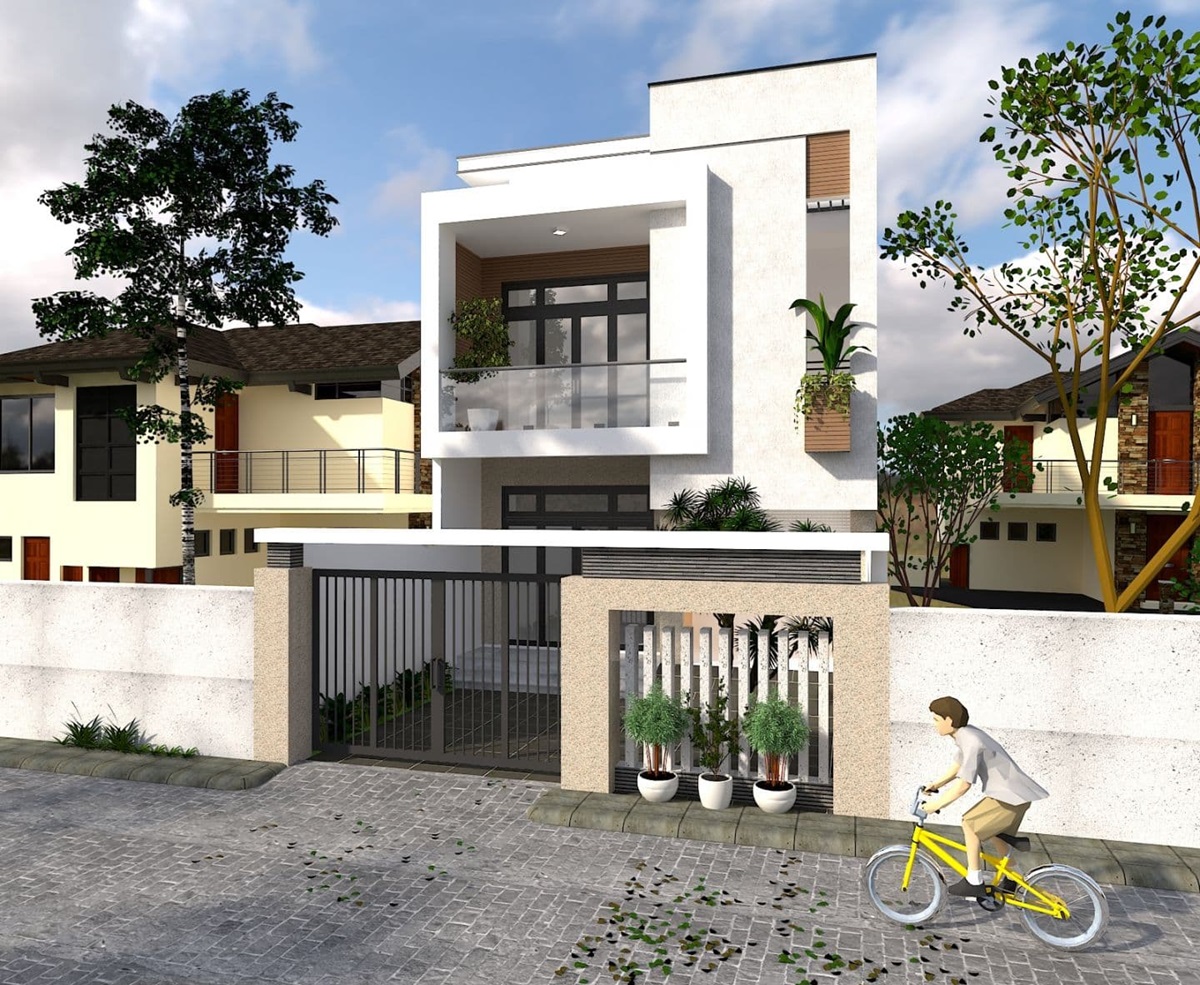 Mẫu thiết kế nhà 40m2 3 phòng ngủ