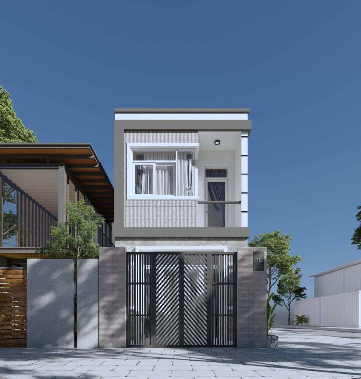 Mẫu thiết kế nhà 40m2 3 phòng ngủ