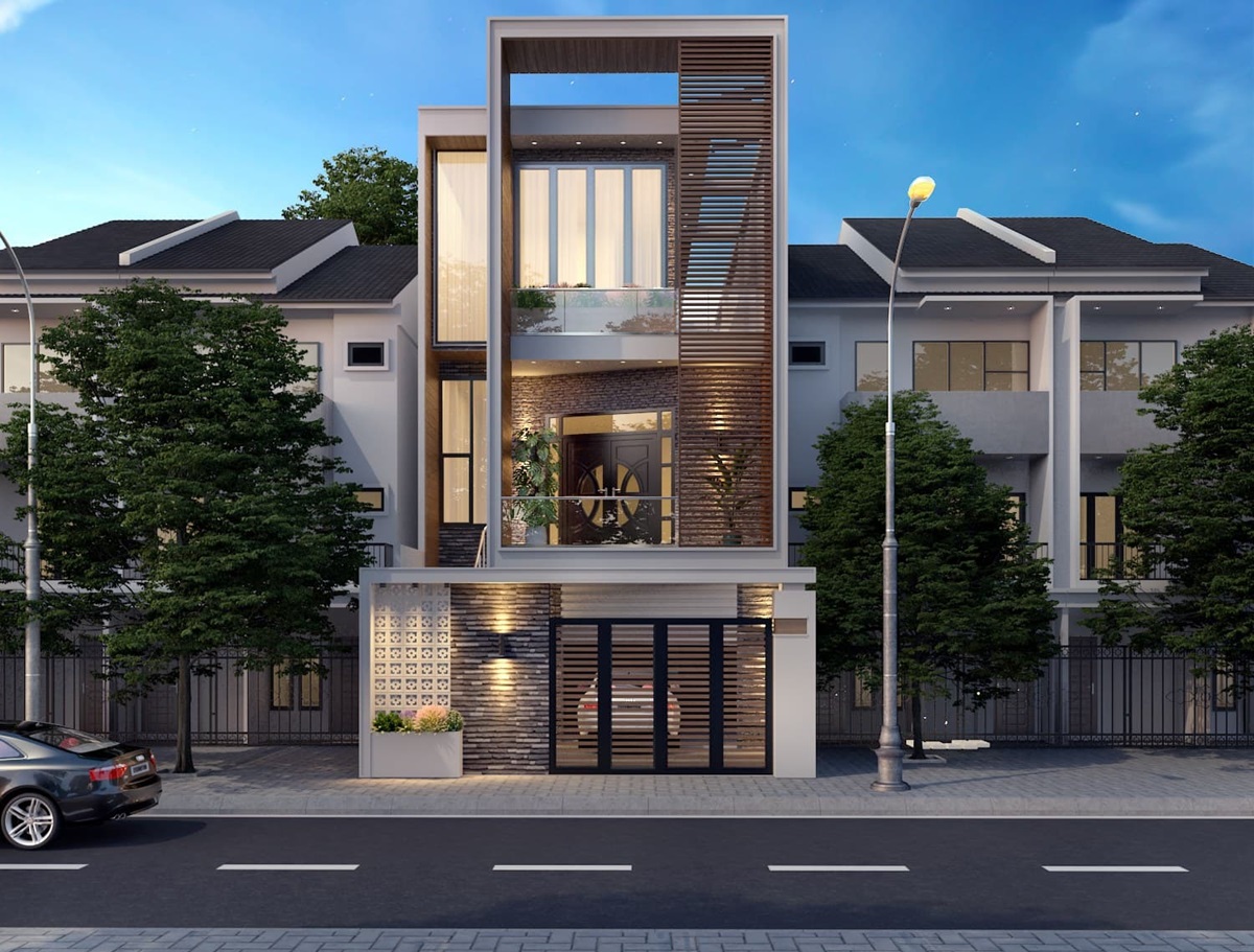 Mẫu thiết kế nhà 40m2 3 phòng ngủ