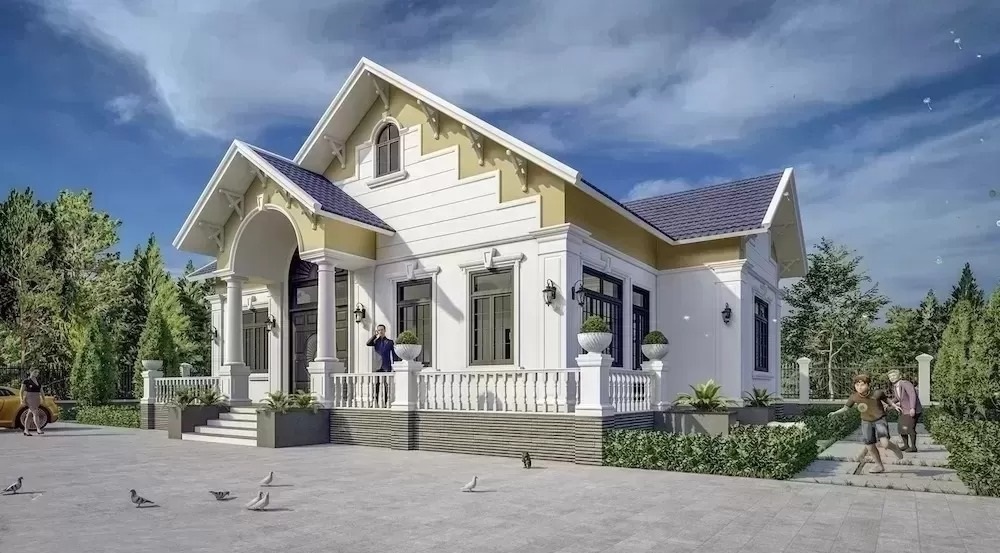 Mẫu thiết kế nhà mái thái