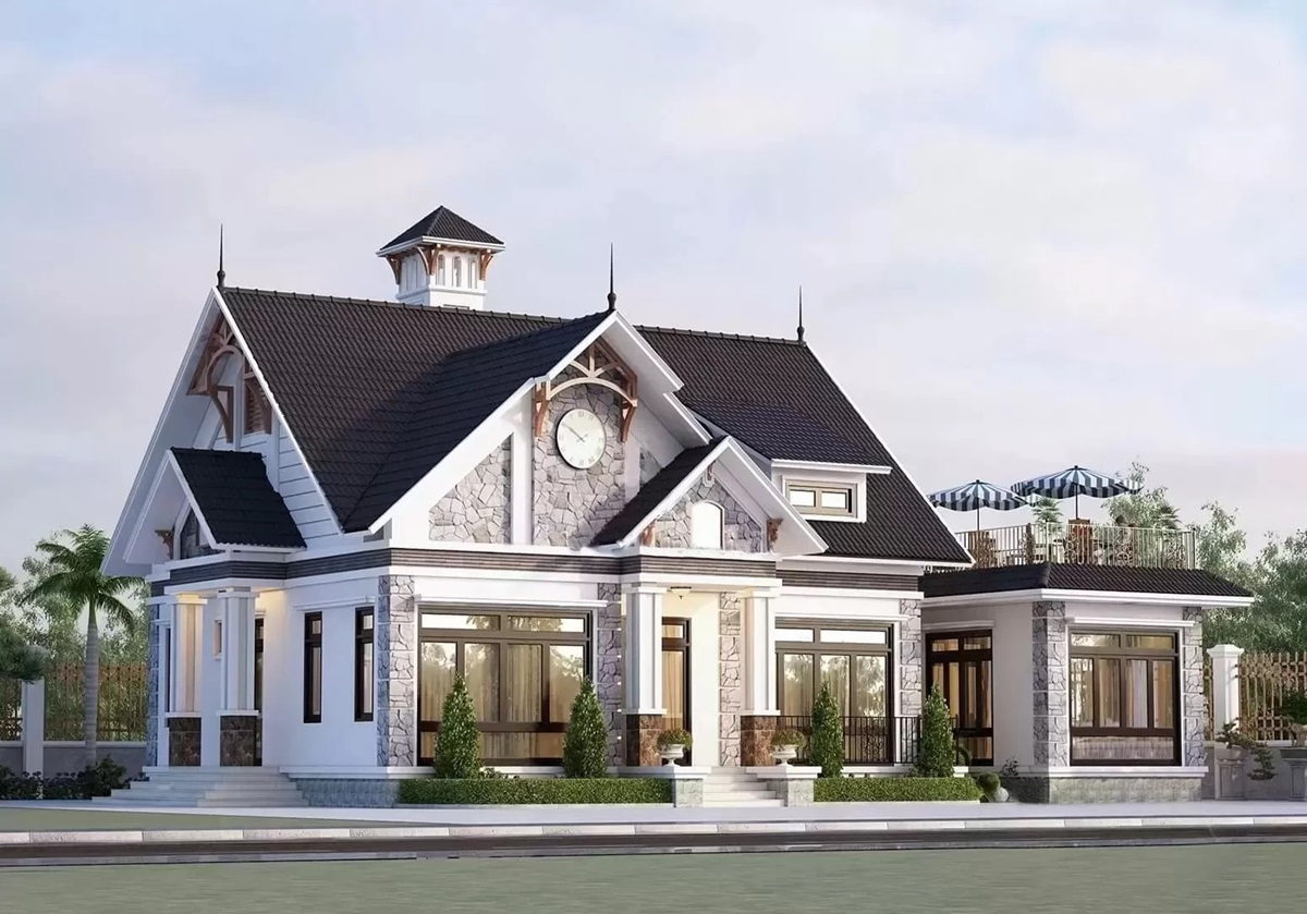 Mẫu thiết kế nhà mái thái