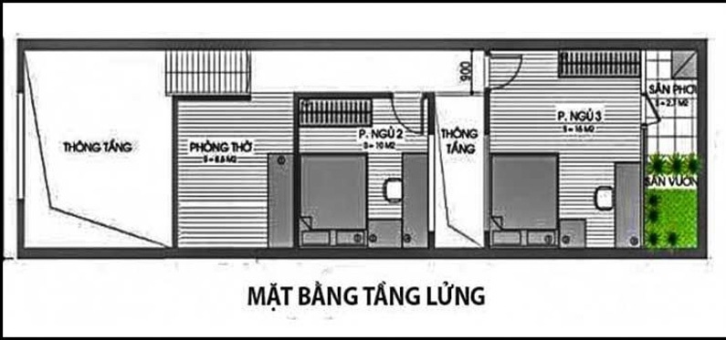 thiết kế nhà gác lửng