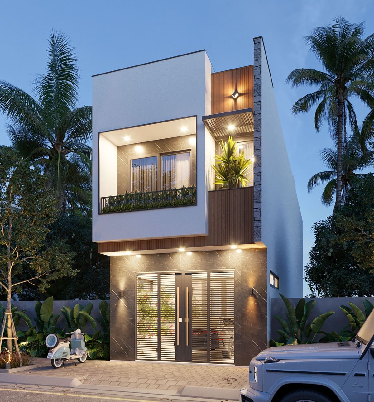 mẫu thiết kế nhà 2 tầng