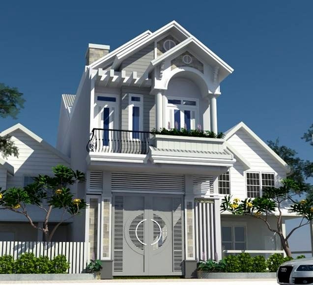 Mẫu thiết kế nhà 2 tầng mái thái