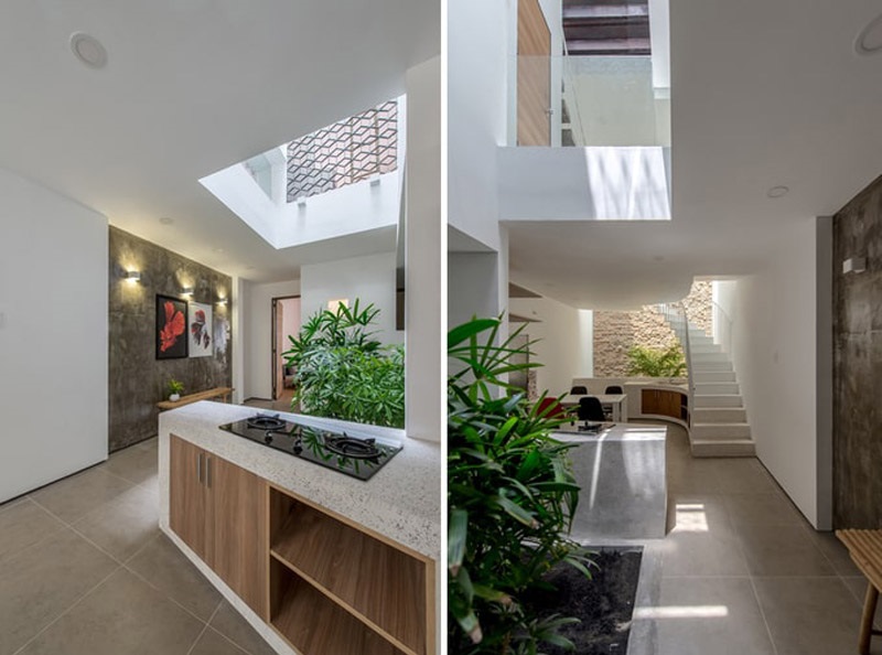 mẫu thiết kế giếng trời