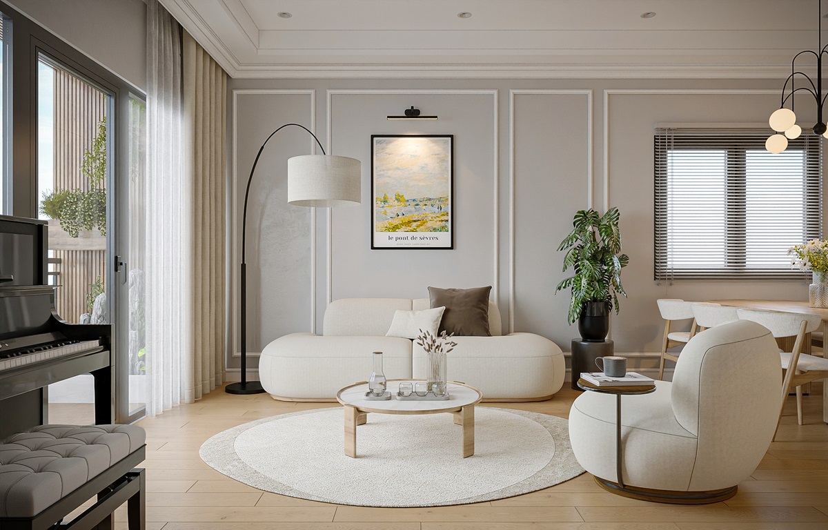 thiết kế nội thất phòng khách