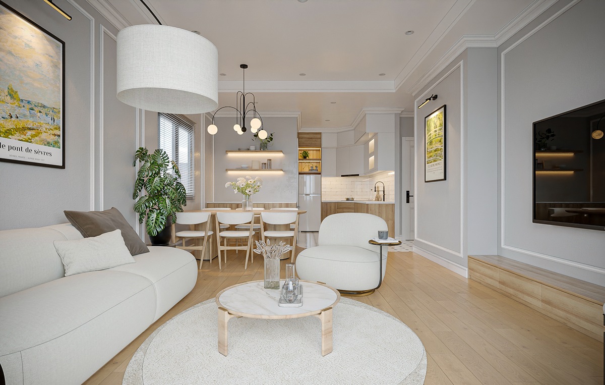 thiết kế nội thất phòng khách