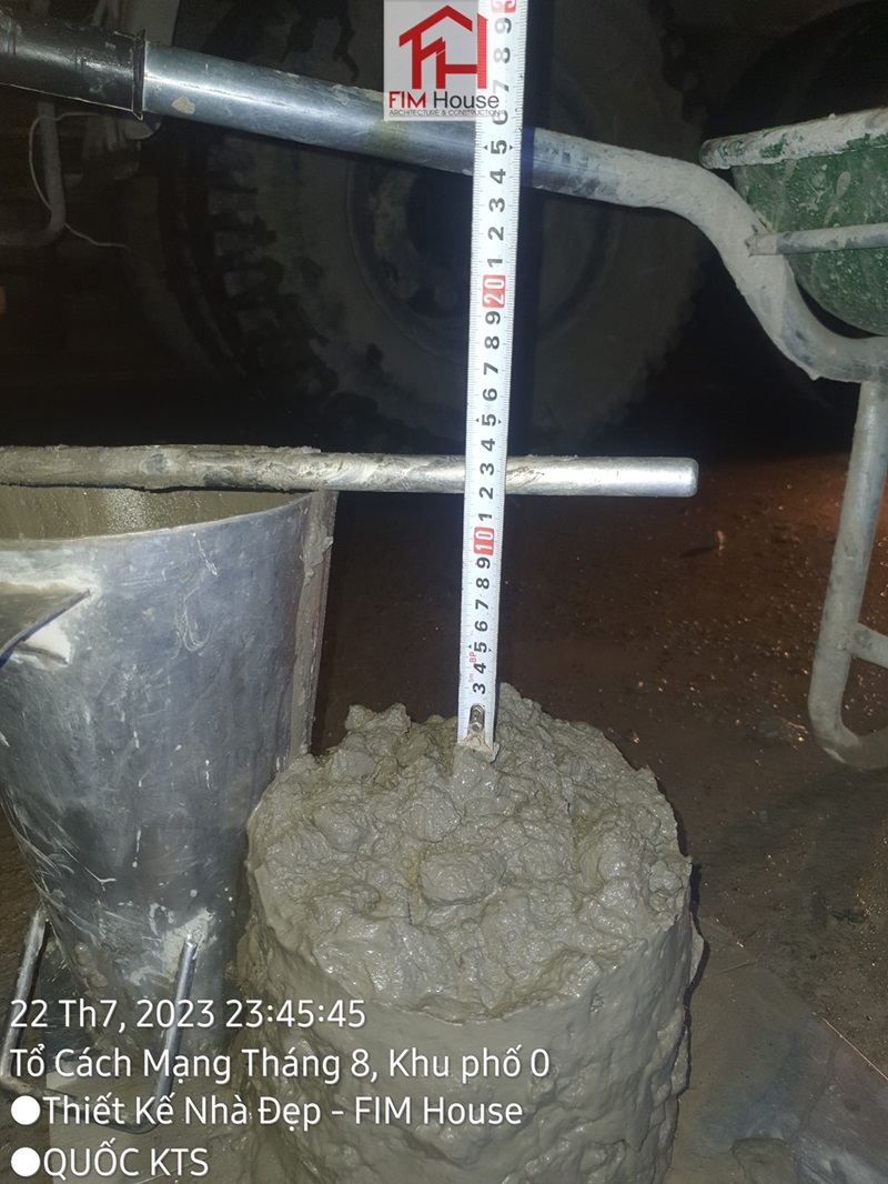 cách đo đột sụt bê tông