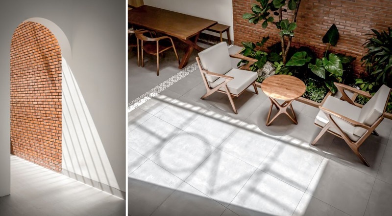 Mẫu thiết kế giếng trời cầu thang nhà ống