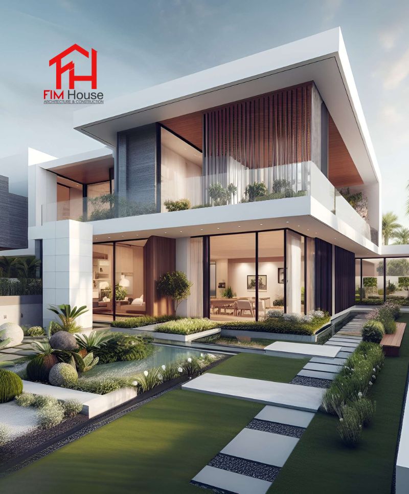 thiết kế biệt thự không gian mở