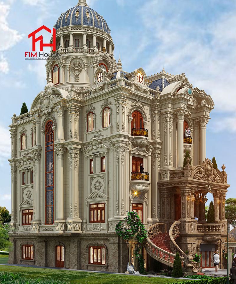 biệt thự lâu đài phong cách cổ điển