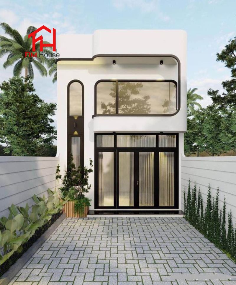 thiết kế nhà phố 2 tầng