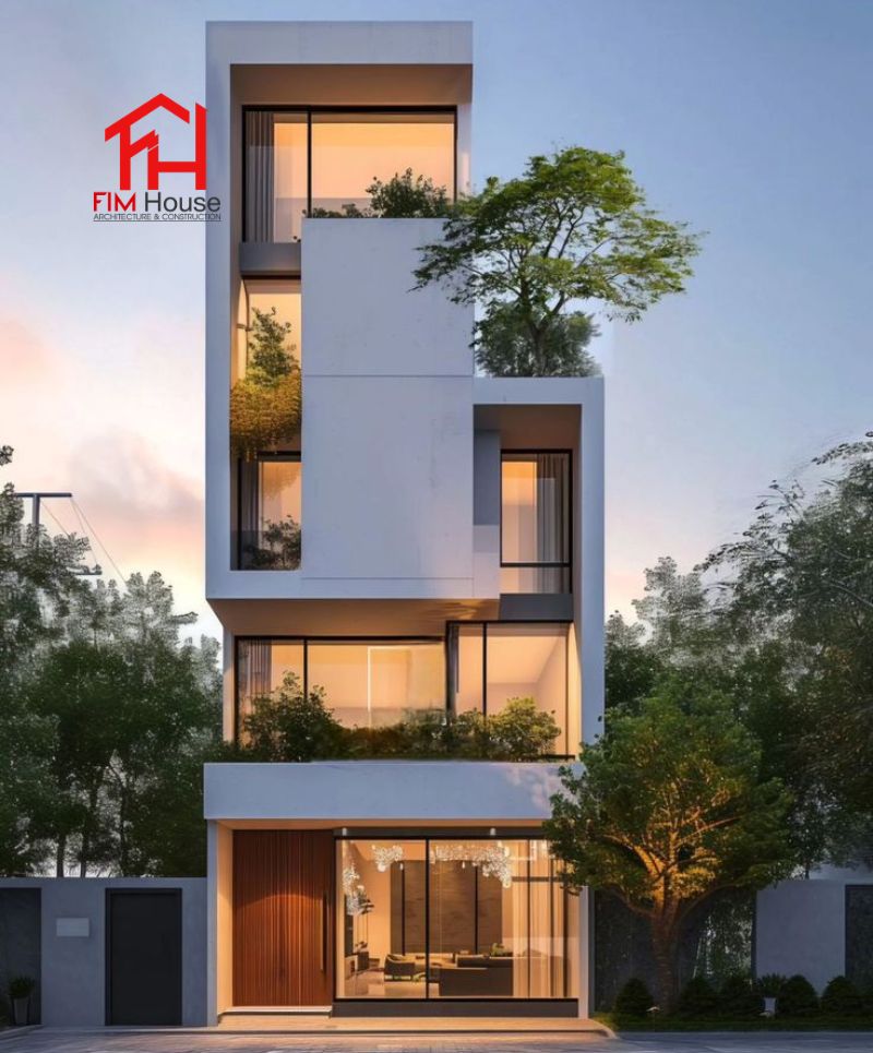 thiết nhà phố mặt tiền 4m