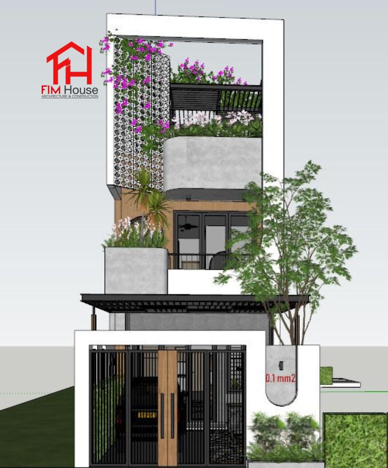 thiết nhà phố mặt tiền 4m