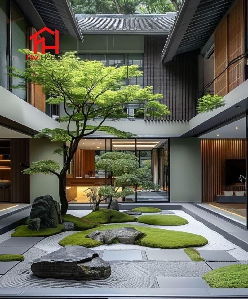 thiết kế ánh sáng cảnh quan sân vườn