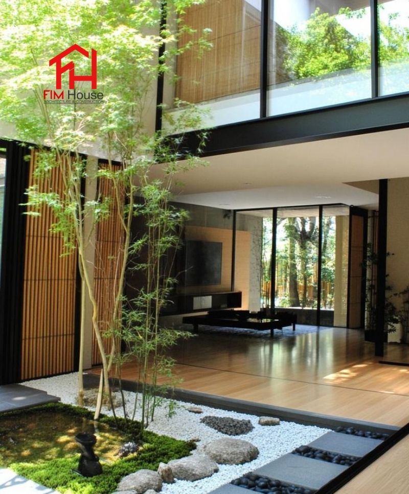 thiết kế ánh sáng cảnh quan sân vườn