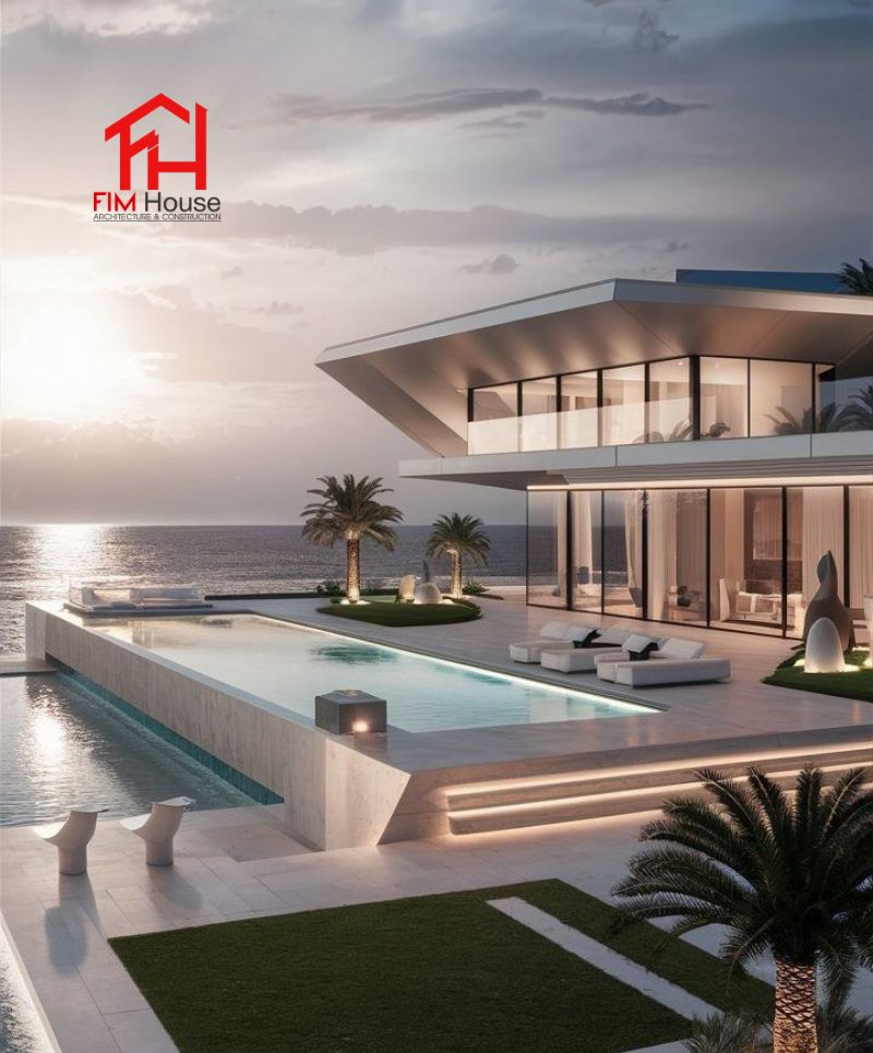 không gian hồ bơi