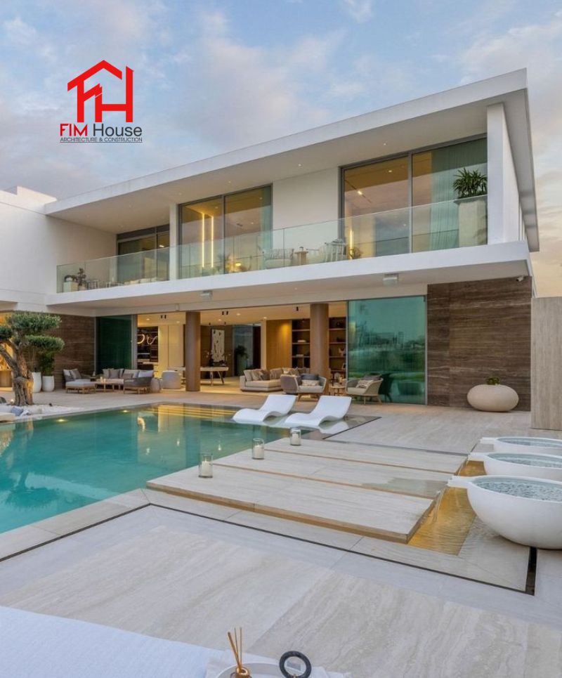 không gian hồ bơi