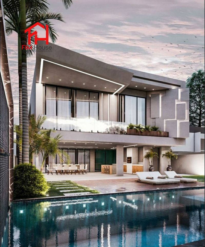 thiết kế hồ bơi trong biệt thự 200m2