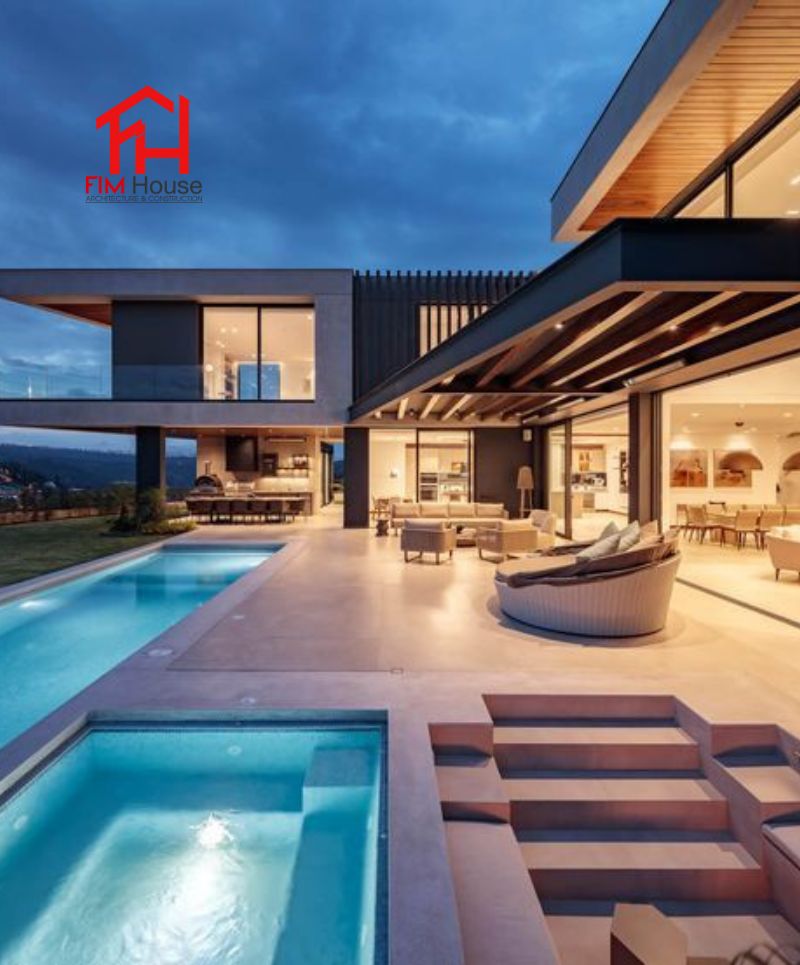 thiết kế hồ bơi trong biệt thự 200m2