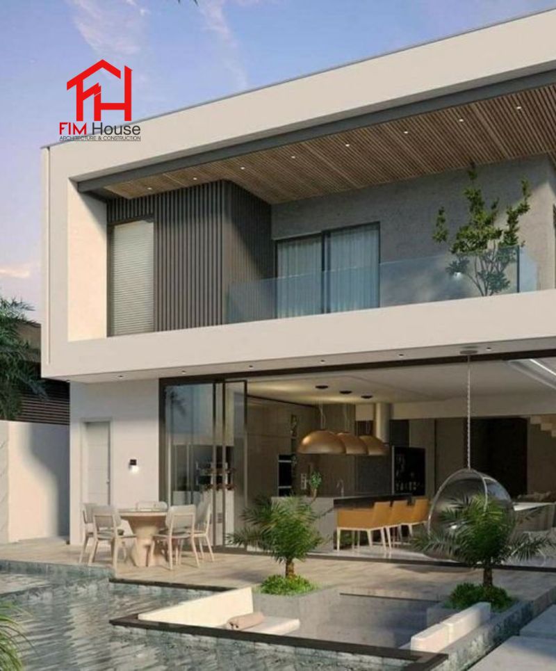 thiết kế hồ bơi trong biệt thự 200m2