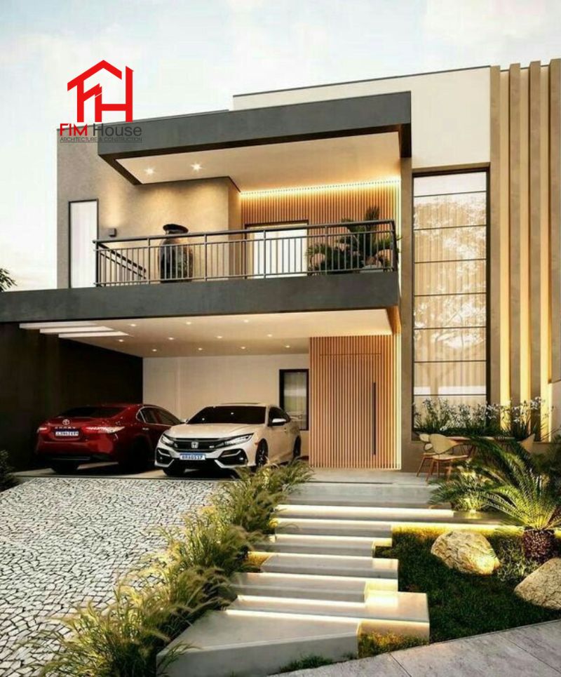 mẫu thiết kế biệt thự không gian mở