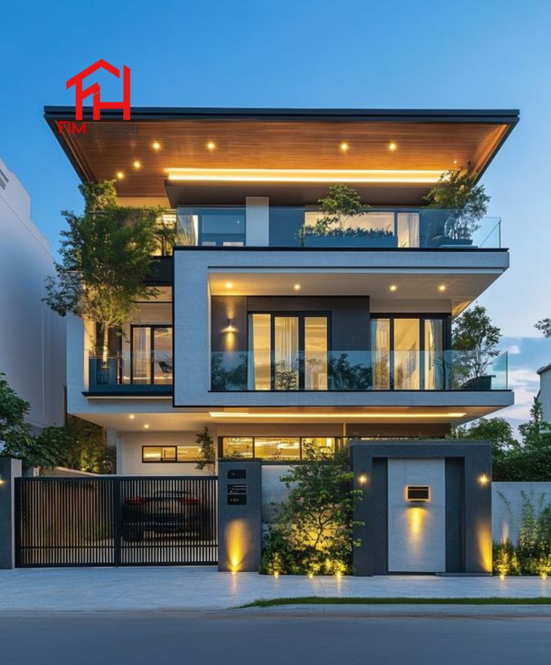 mẫu thiết kế biệt thự không gian mở