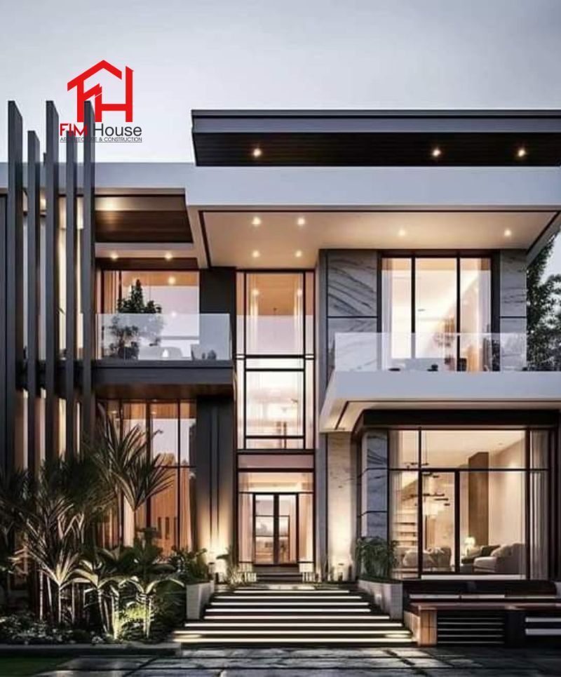 mẫu thiết kế biệt thự không gian mở