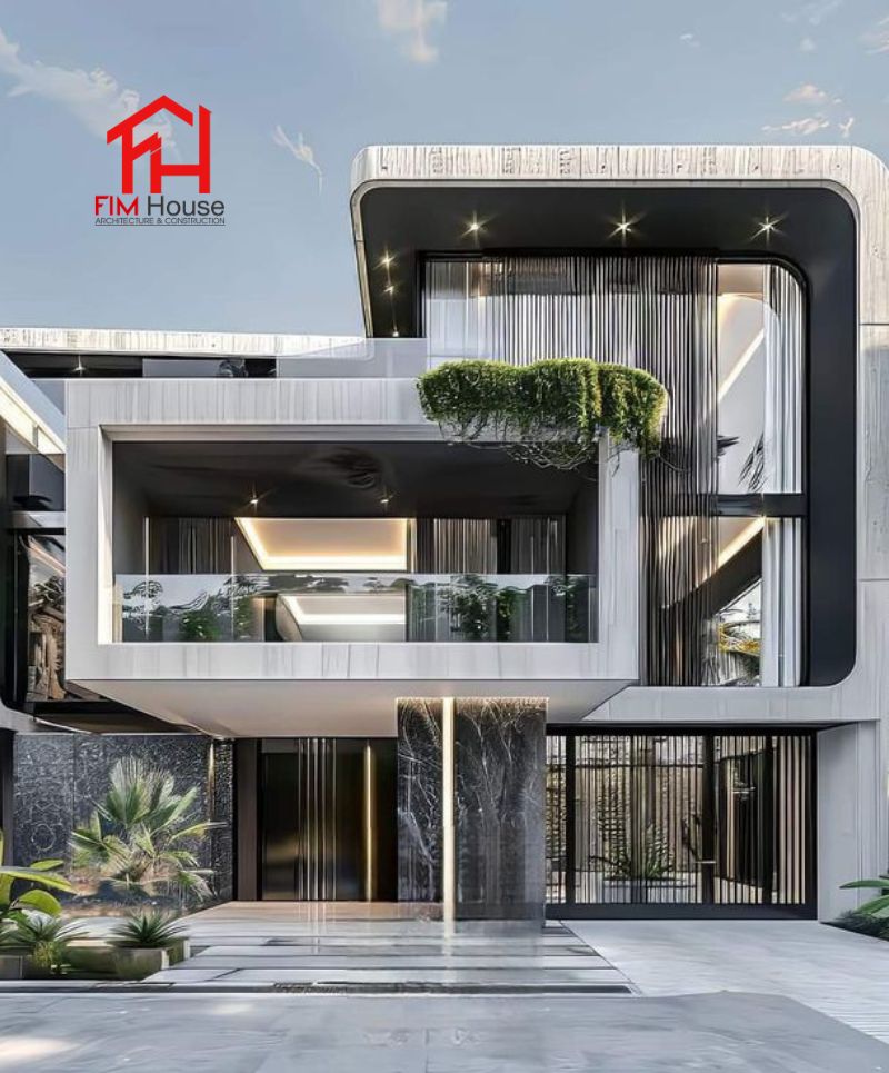 mẫu thiết kế biệt thự không gian mở